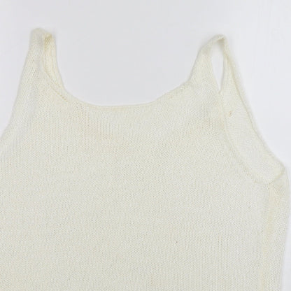 Womens UK Size 16 NEXT Ivory Vest Jumper