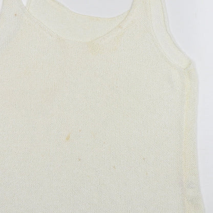 Womens UK Size 16 NEXT Ivory Vest Jumper