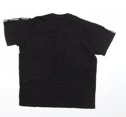 Mens UK Size S Boohoo Black  T-Shirt
