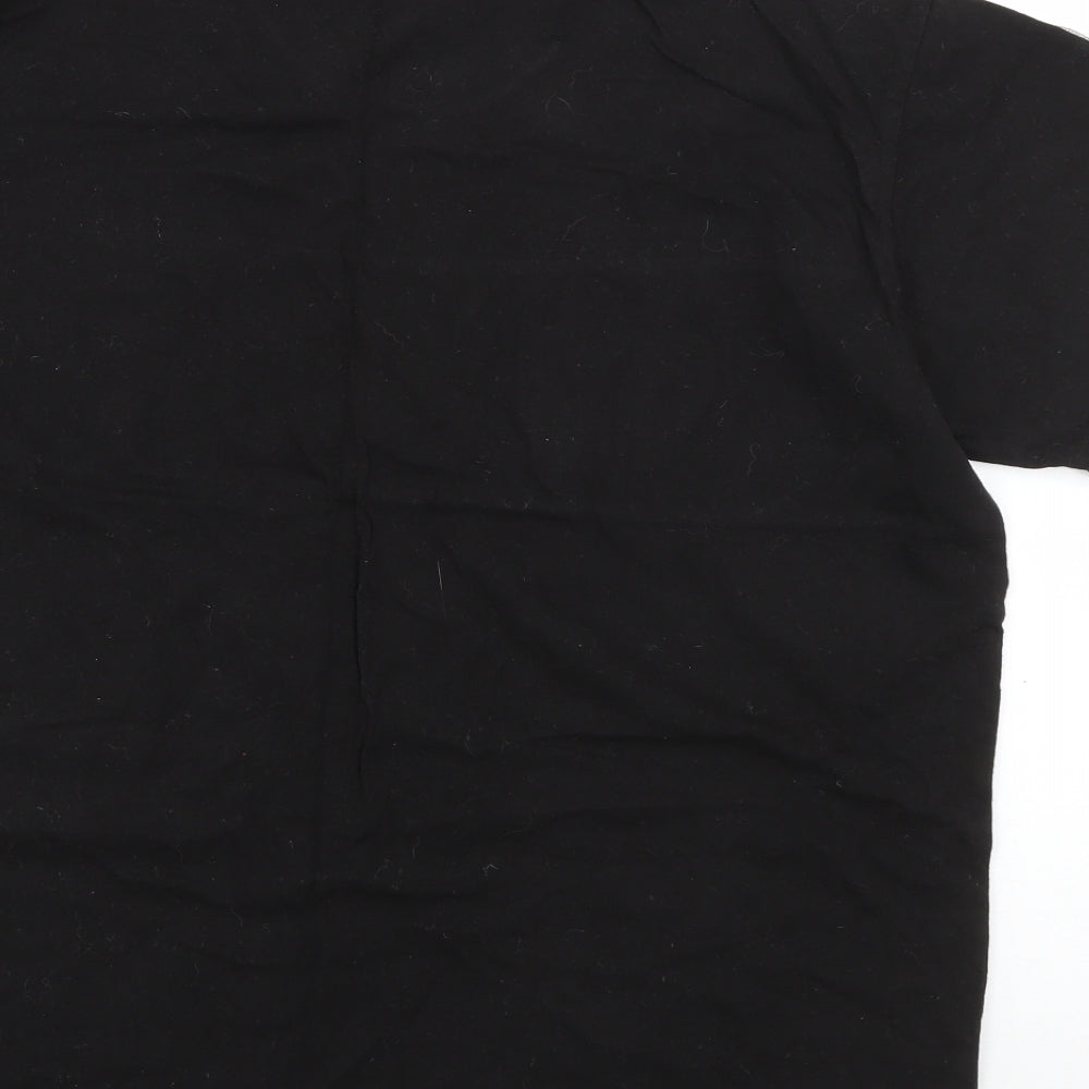 Mens UK Size S Boohoo Black  T-Shirt