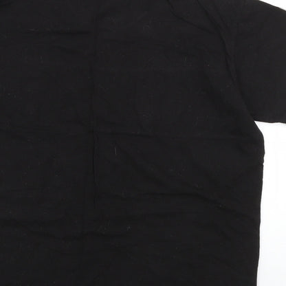 Mens UK Size S Boohoo Black  T-Shirt
