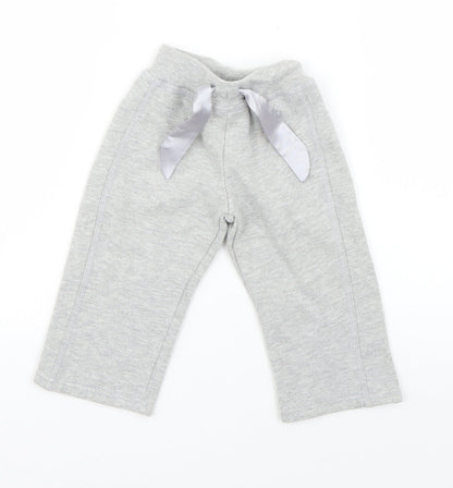 Early Days Boys Grey  Cotton Jogger Trousers Size 6-9 Months  Drawstring