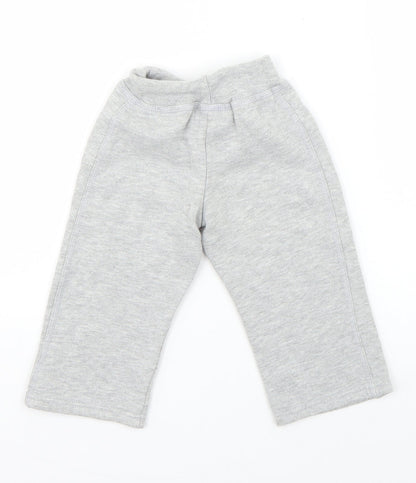 Early Days Boys Grey  Cotton Jogger Trousers Size 6-9 Months  Drawstring