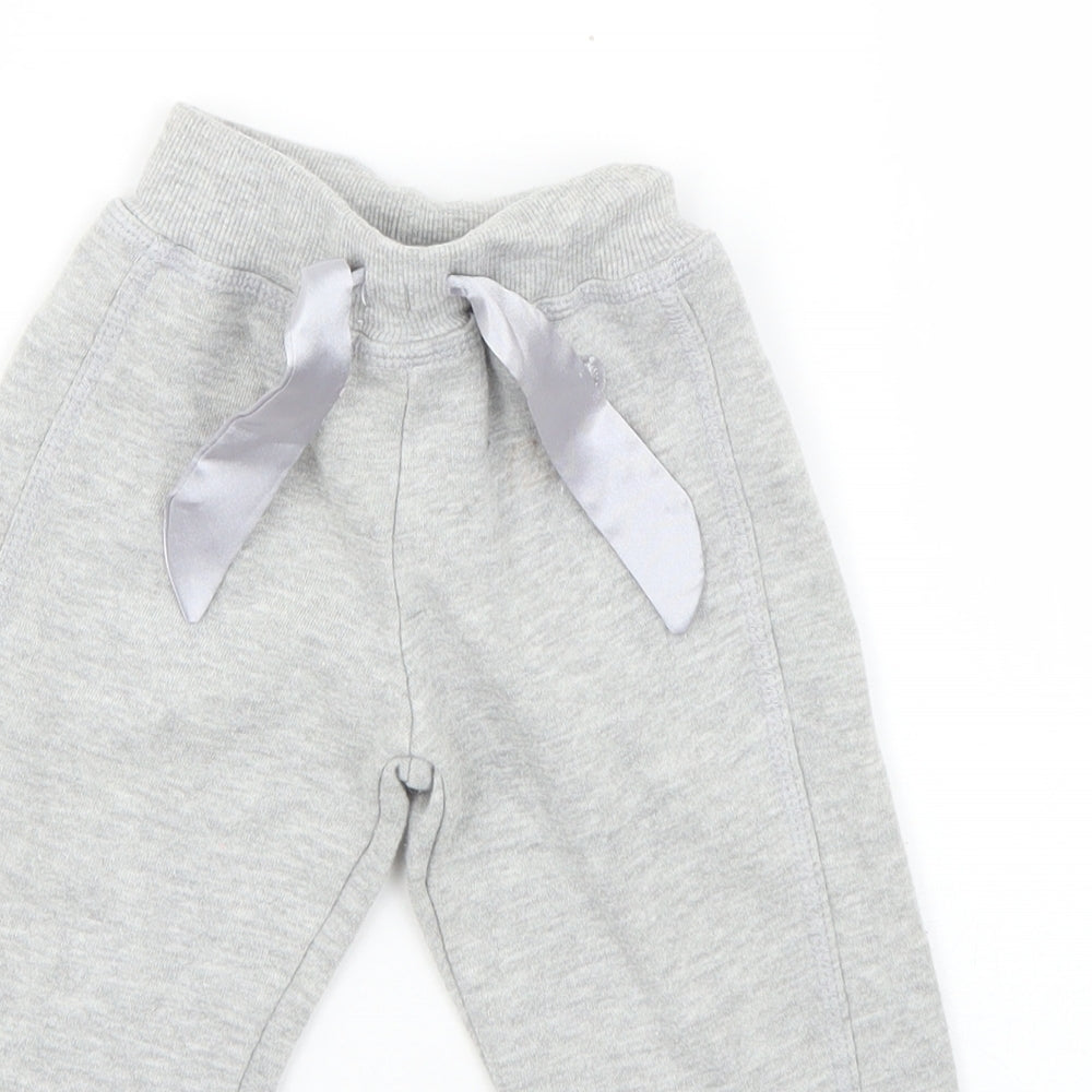 Early Days Boys Grey  Cotton Jogger Trousers Size 6-9 Months  Drawstring