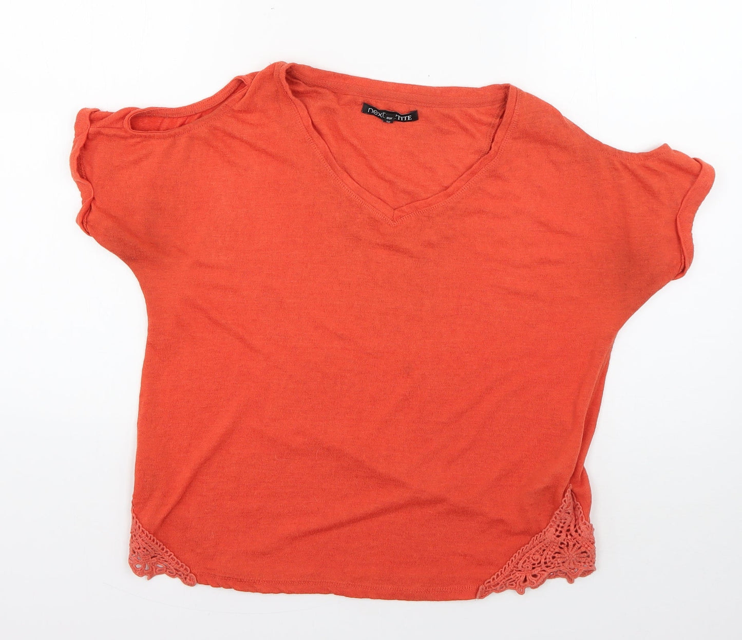 Womens UK Size 8 NEXT Orange Basic T-Shirt