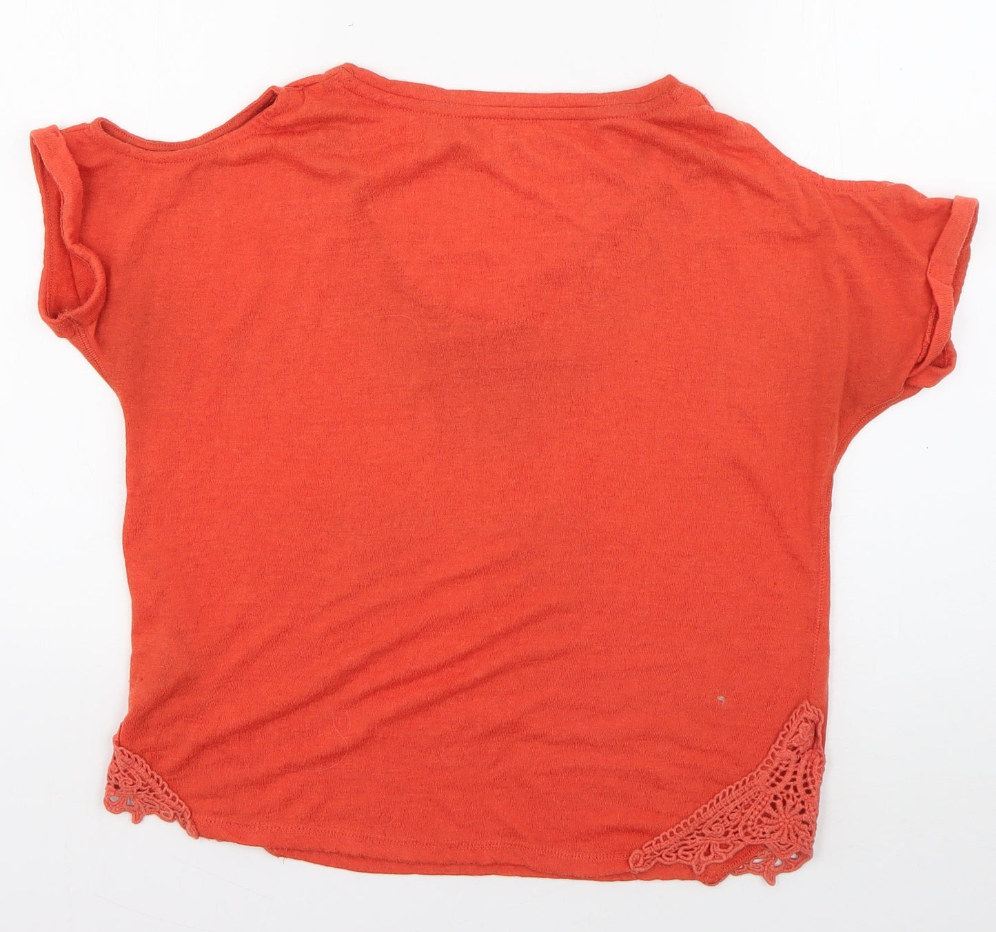 Womens UK Size 8 NEXT Orange Basic T-Shirt