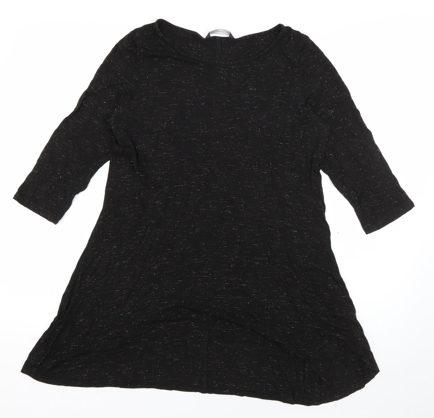 Womens UK Size 12 Marks and Spencer Black Basic T-Shirt