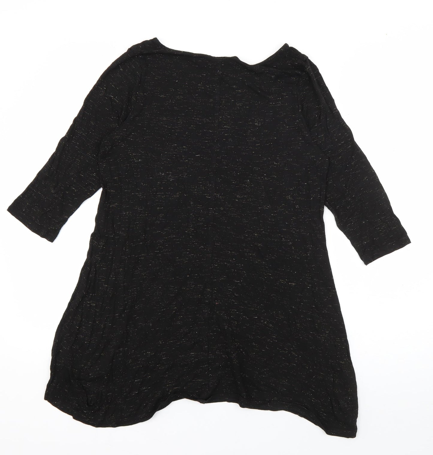 Womens UK Size 12 Marks and Spencer Black Basic T-Shirt