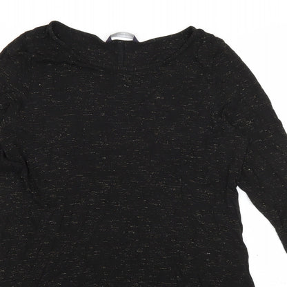 Womens UK Size 12 Marks and Spencer Black Basic T-Shirt
