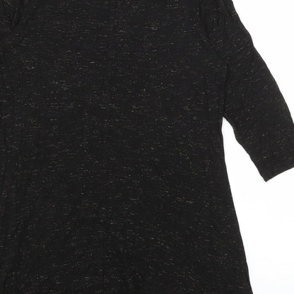 Womens UK Size 12 Marks and Spencer Black Basic T-Shirt