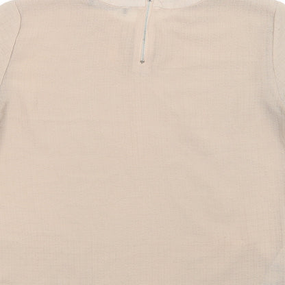 Womens UK Size S Mango Beige Basic Blouse