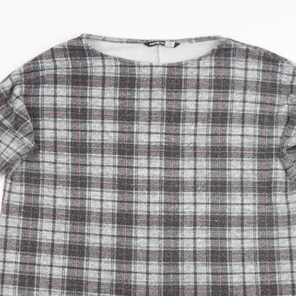 Womens UK Size 14 Pep & Co Grey Basic Blouse