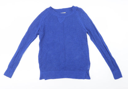 Womens UK Size 12 Papaya Blue Pullover Jumper