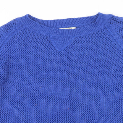 Womens UK Size 12 Papaya Blue Pullover Jumper