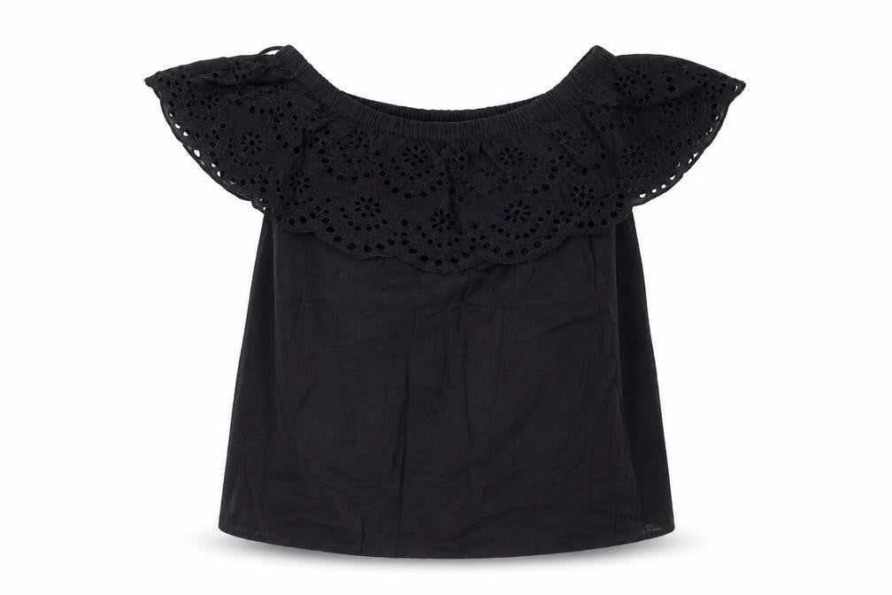 Womens UK Size 8 Primark Black Basic Blouse