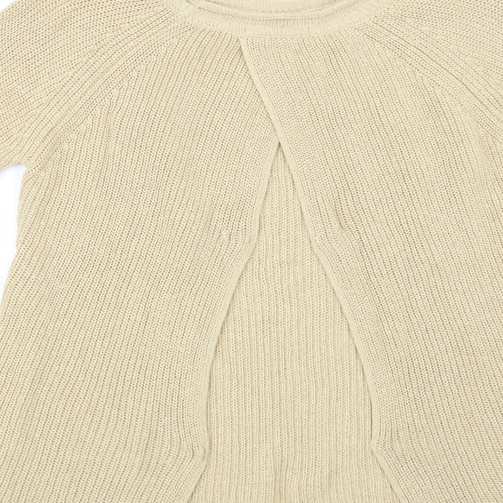 Womens UK Size 10 NEXT Beige Pullover Jumper