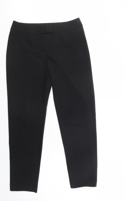 George Womens Black  Polyester Dress Pants Trousers Size 10 L29 in Regular Button