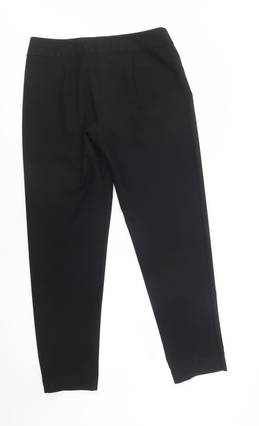 George Womens Black  Polyester Dress Pants Trousers Size 10 L29 in Regular Button