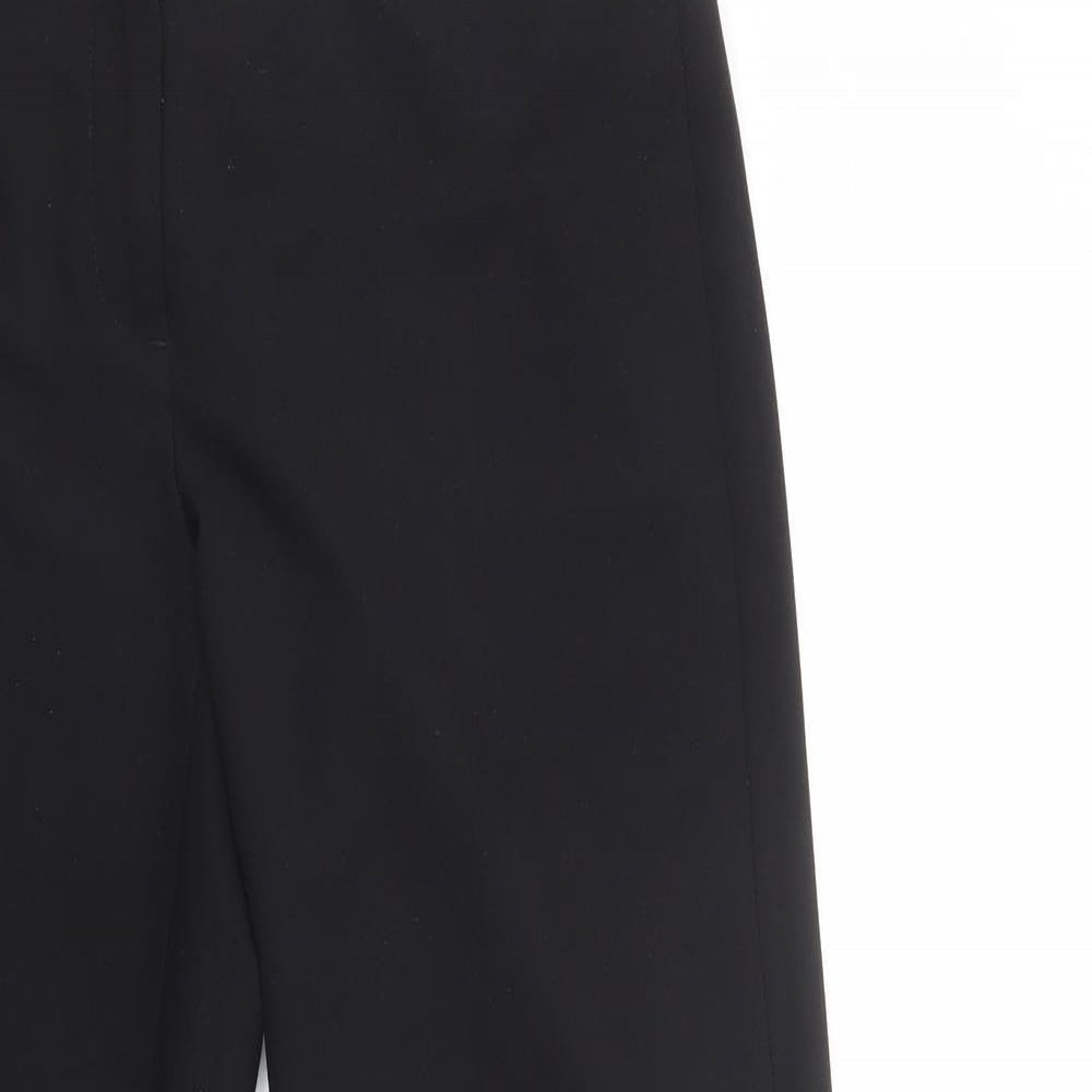 George Womens Black  Polyester Dress Pants Trousers Size 10 L29 in Regular Button