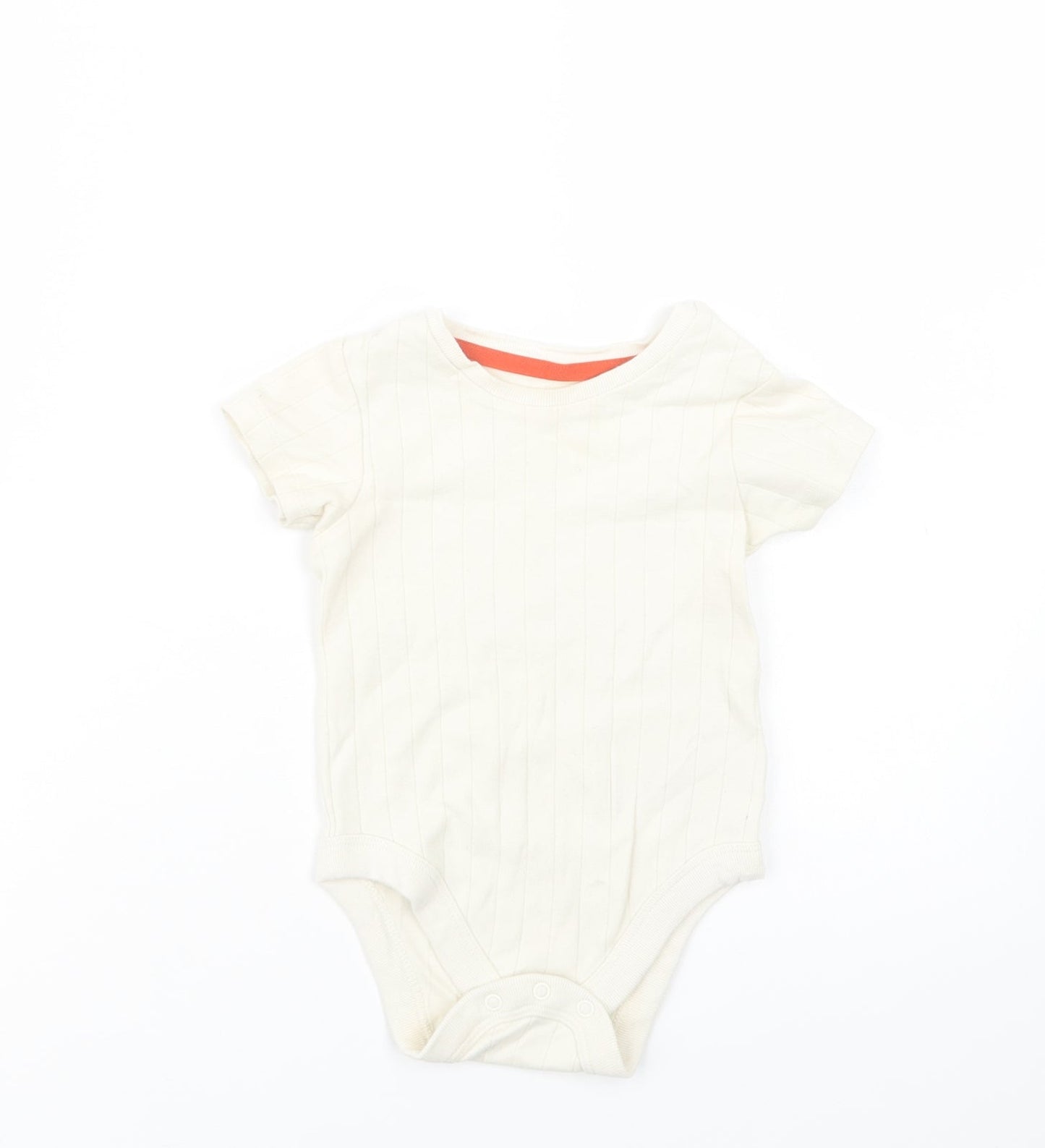 M&S Baby Ivory  Cotton Romper One-Piece Size 12-18 Months  Snap