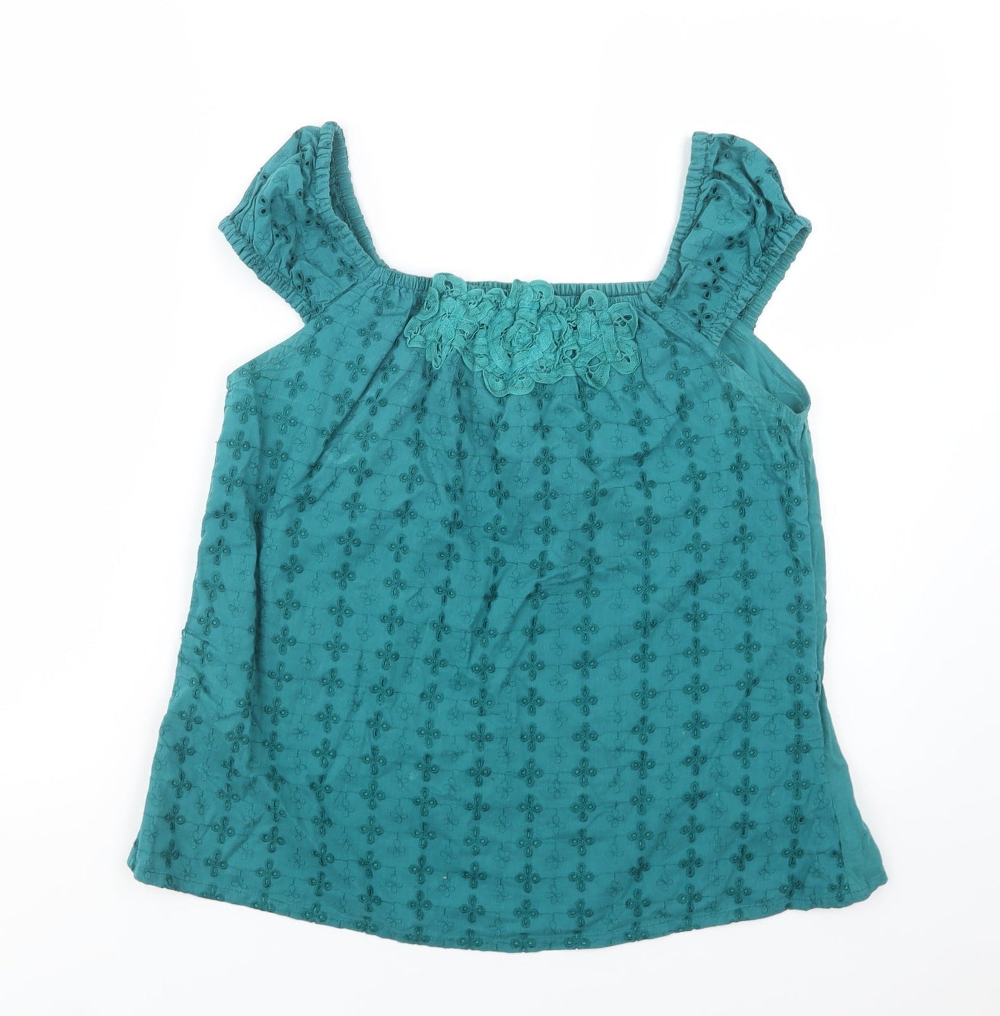 Womens UK Size 12 MK Green Basic Blouse