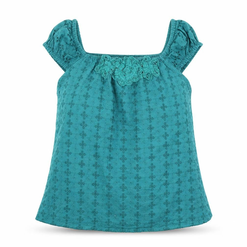 Womens UK Size 12 MK Green Basic Blouse