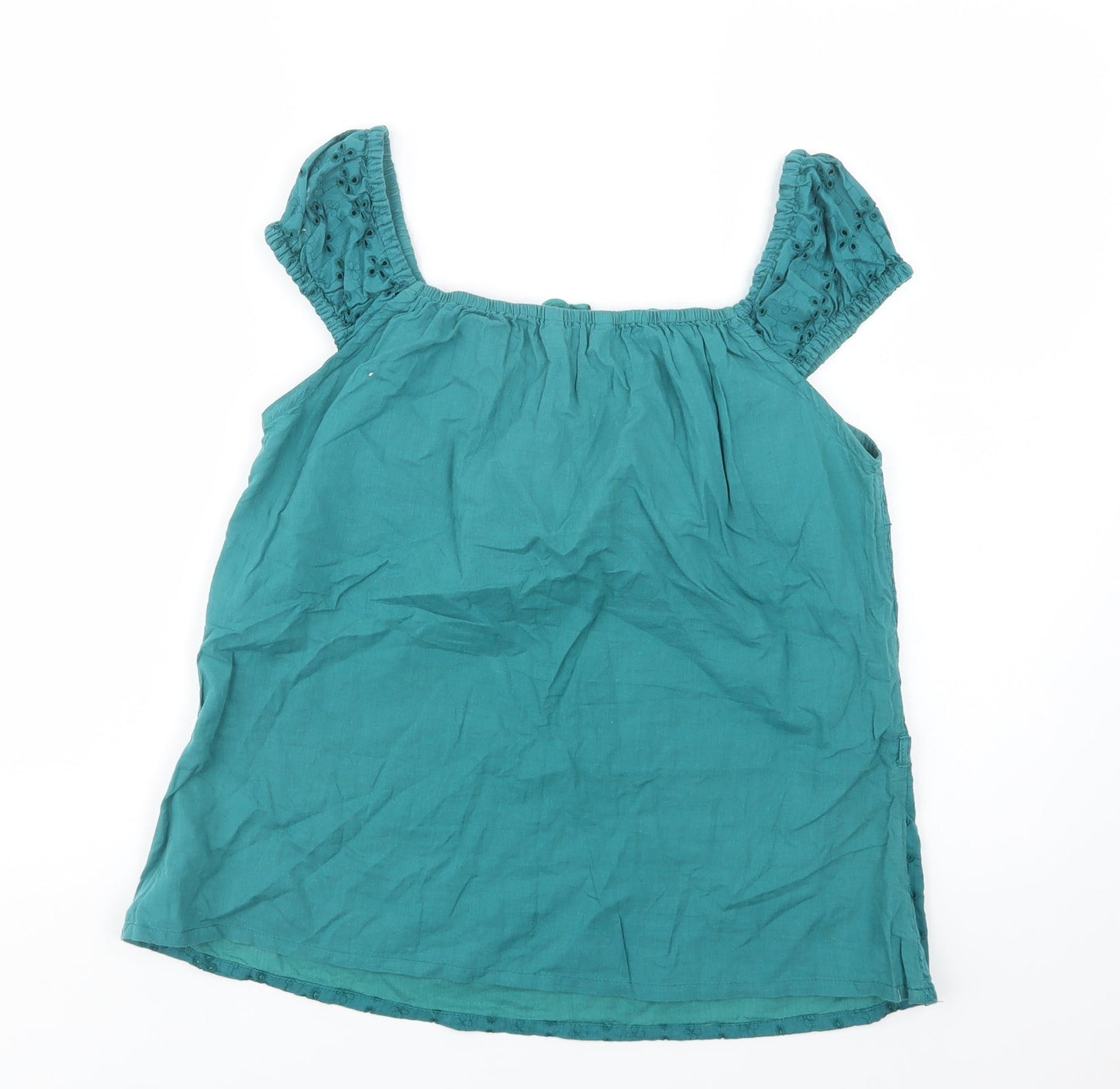Womens UK Size 12 MK Green Basic Blouse