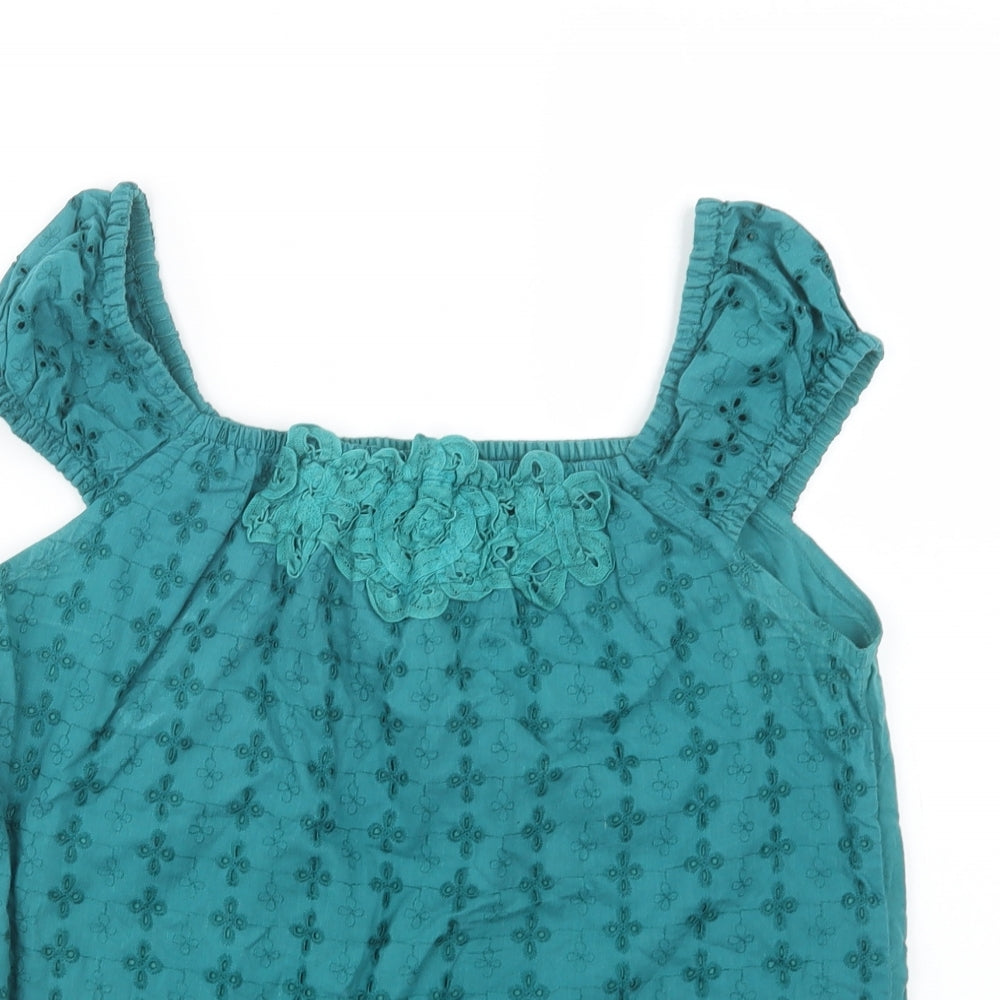Womens UK Size 12 MK Green Basic Blouse