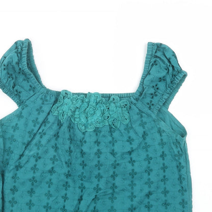 Womens UK Size 12 MK Green Basic Blouse