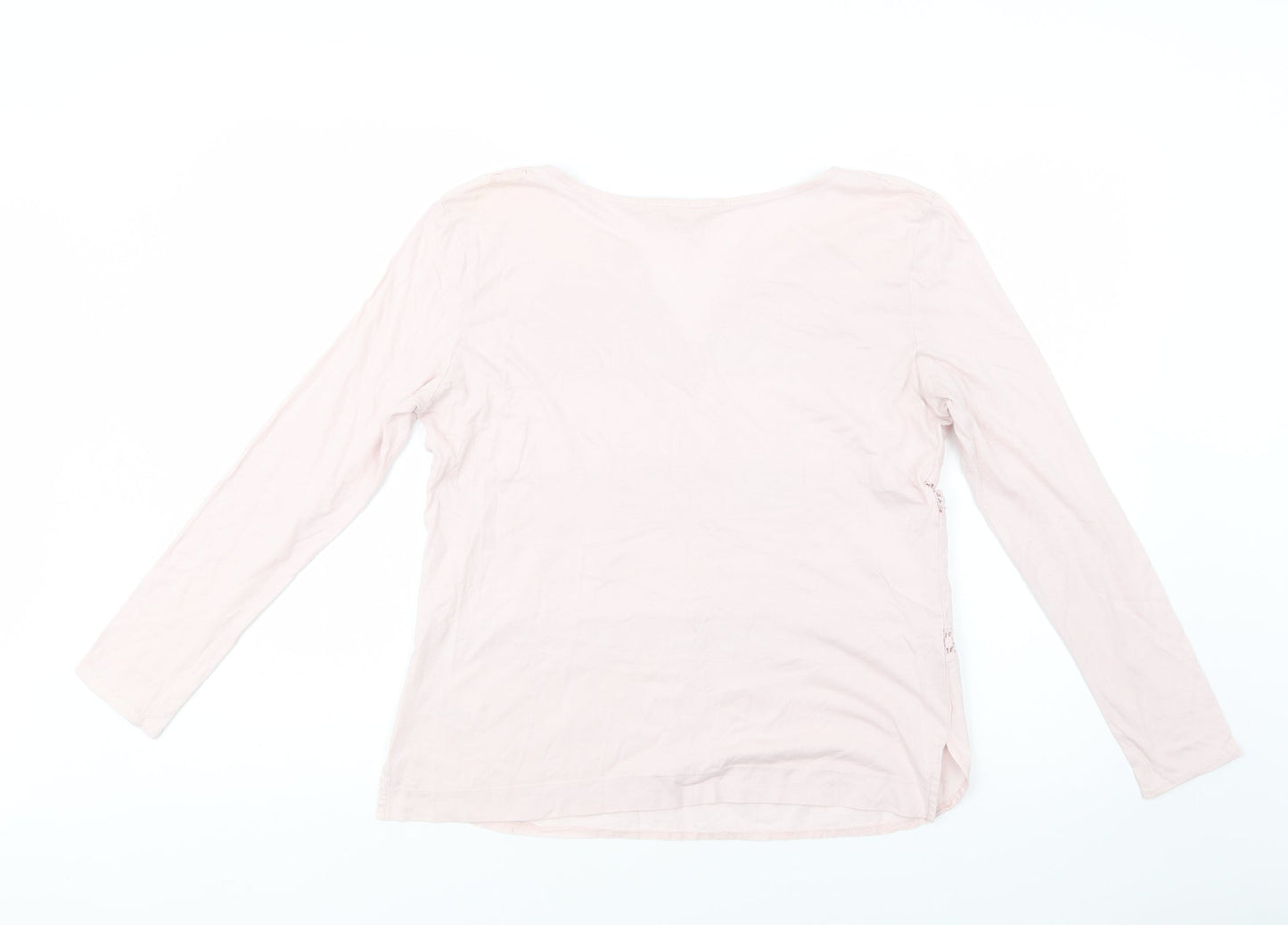 Womens UK Size M H&M Pink Basic Blouse