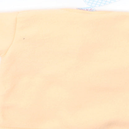 Brand and care label for Pansy Baby Orange Basic Jacket Jacket, size 0-3, Months Snap