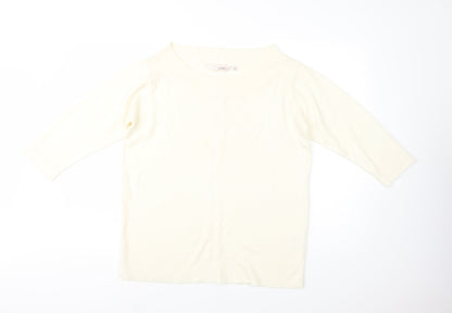 Womens UK Size 18 EWM Ivory Pullover Jumper