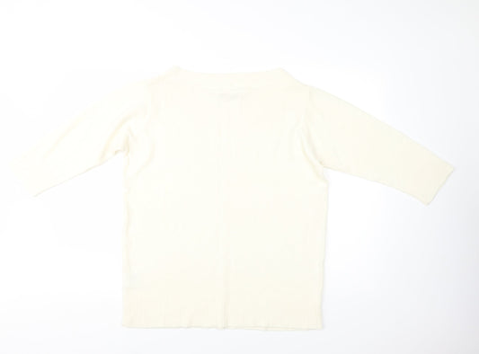 Womens UK Size 18 EWM Ivory Pullover Jumper