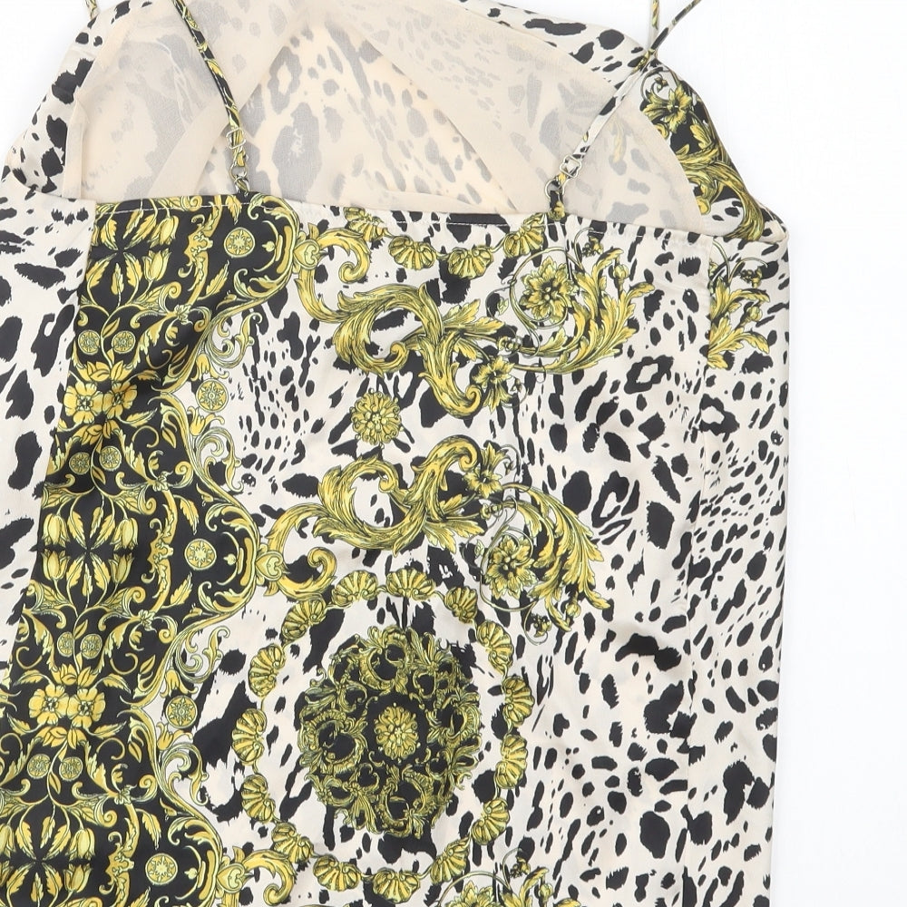 Womens UK Size 6 River Island Beige Camisole Blouse