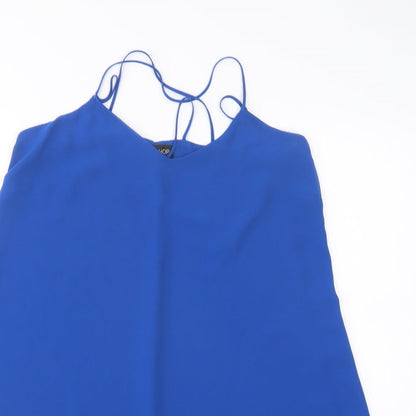 Womens UK Size 10 Topshop Blue Camisole Blouse