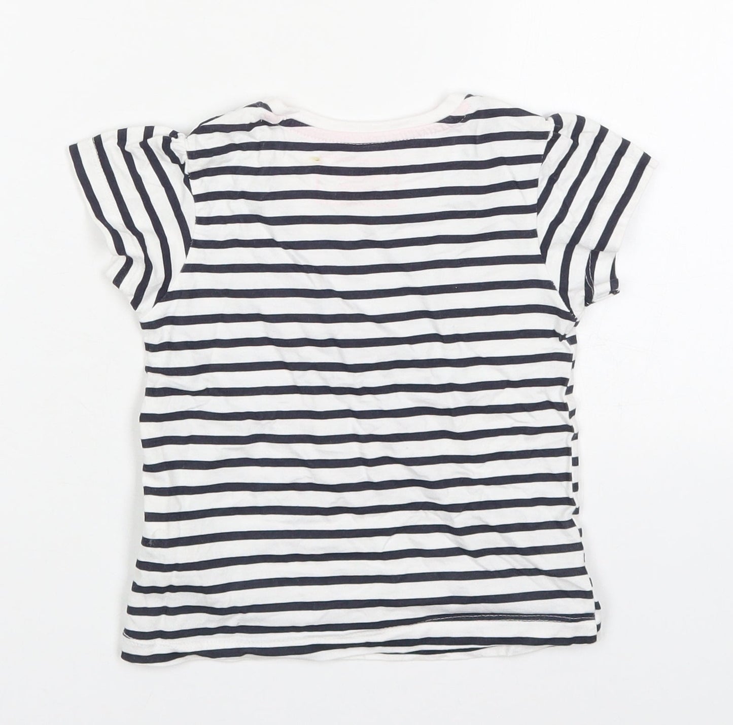 Young Dimension Girls Multicoloured Spotted Cotton Basic T-Shirt Size 4-5 Years Crew Neck Pullover - Tres Bien Merci
