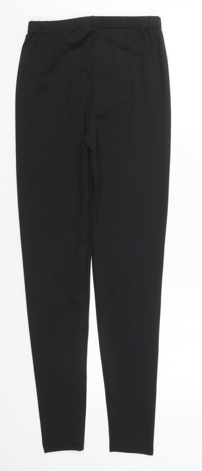 SheIn Womens Black  Polyester Carrot Leggings Size S L26 in   - Distressed Look