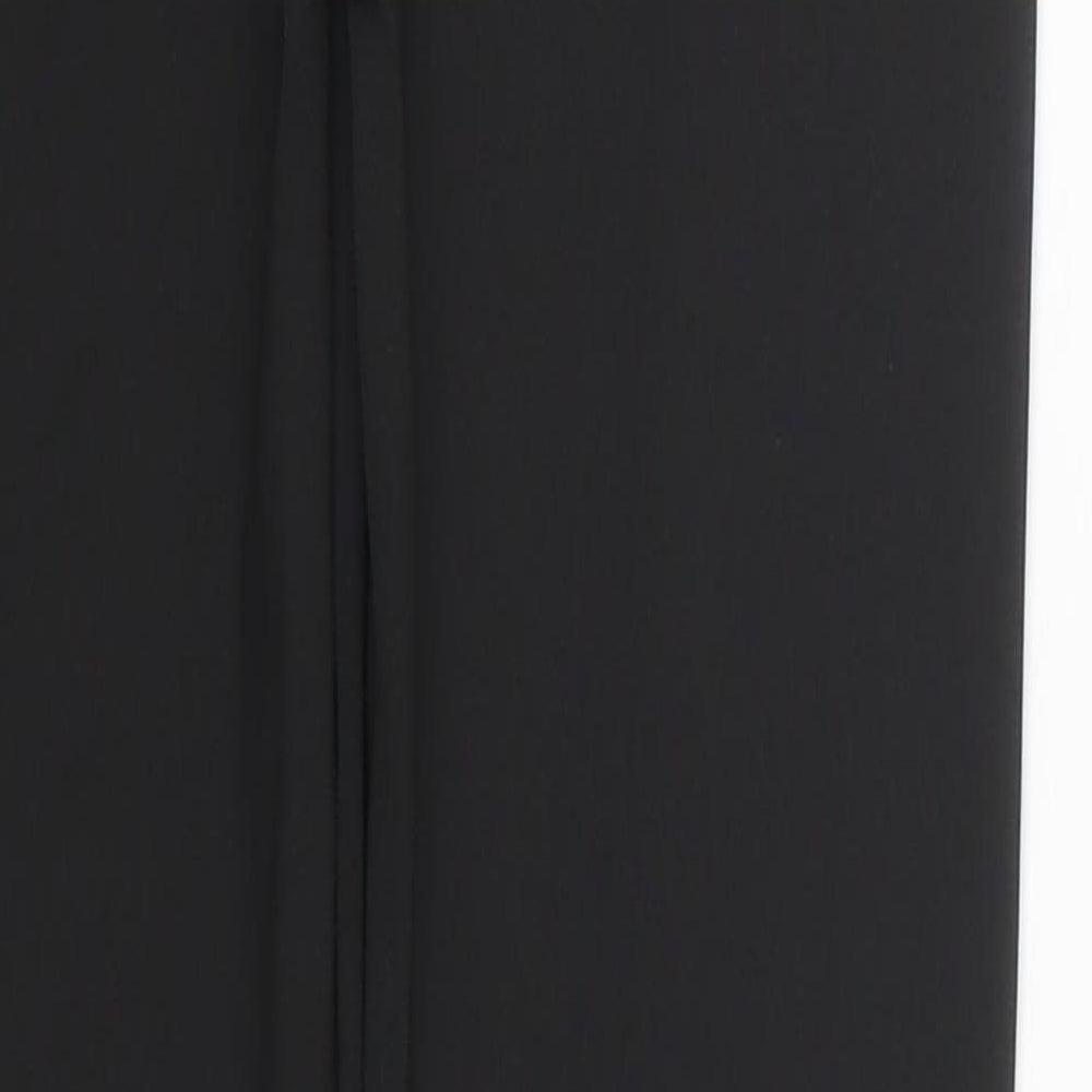 SheIn Womens Black  Polyester Carrot Leggings Size S L26 in   - Distressed Look