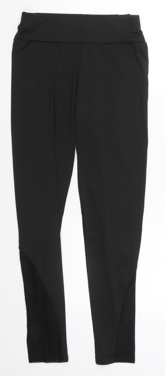 SheIn Womens Black  Polyester Carrot Leggings Size S L26 in