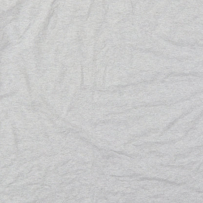 Womens UK Size 8 Missguided Grey Basic T-Shirt