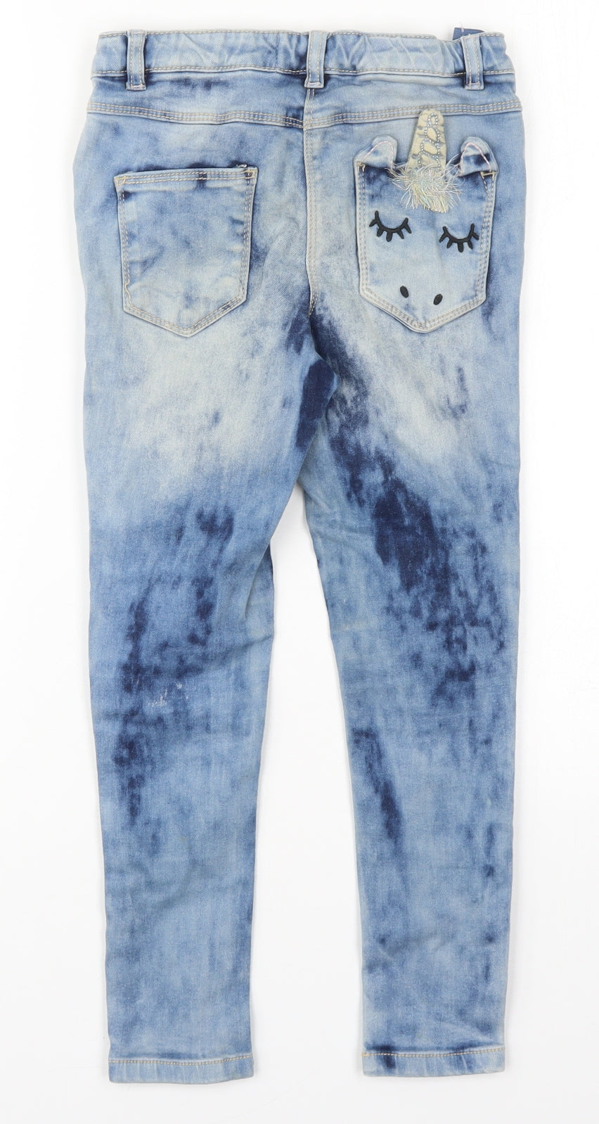 Mens UK Size 9 Months NEXT Regular Fit Skinny Blue Jeans