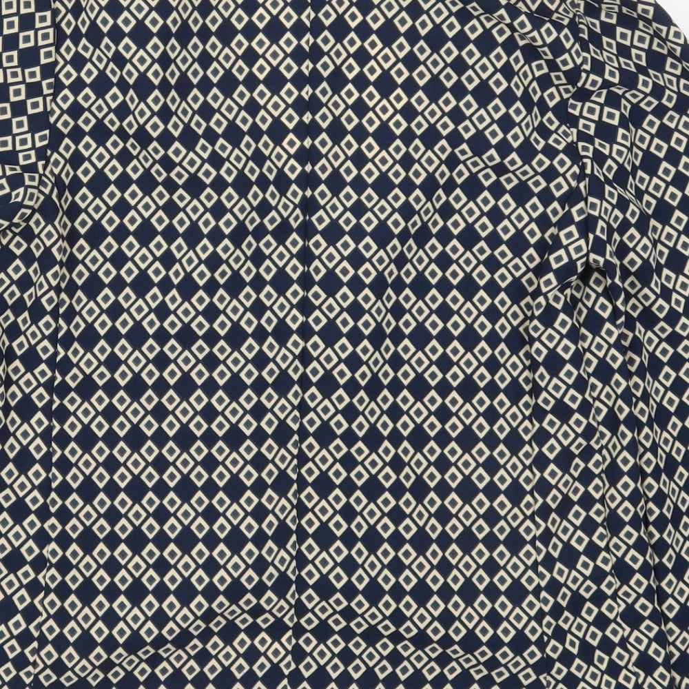 Atmosphere Womens Blue Geometric  Jacket  Size 8