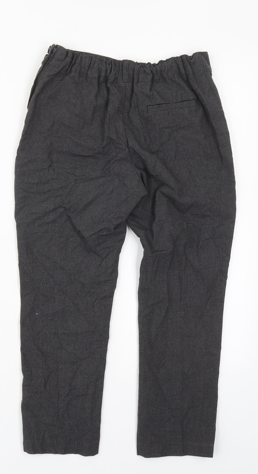 TU Girls Grey  Polyester Dress Pants Trousers Size 8 Years  Regular Zip