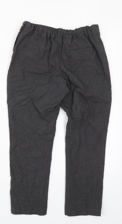 TU Girls Grey  Polyester Dress Pants Trousers Size 8 Years  Regular Zip