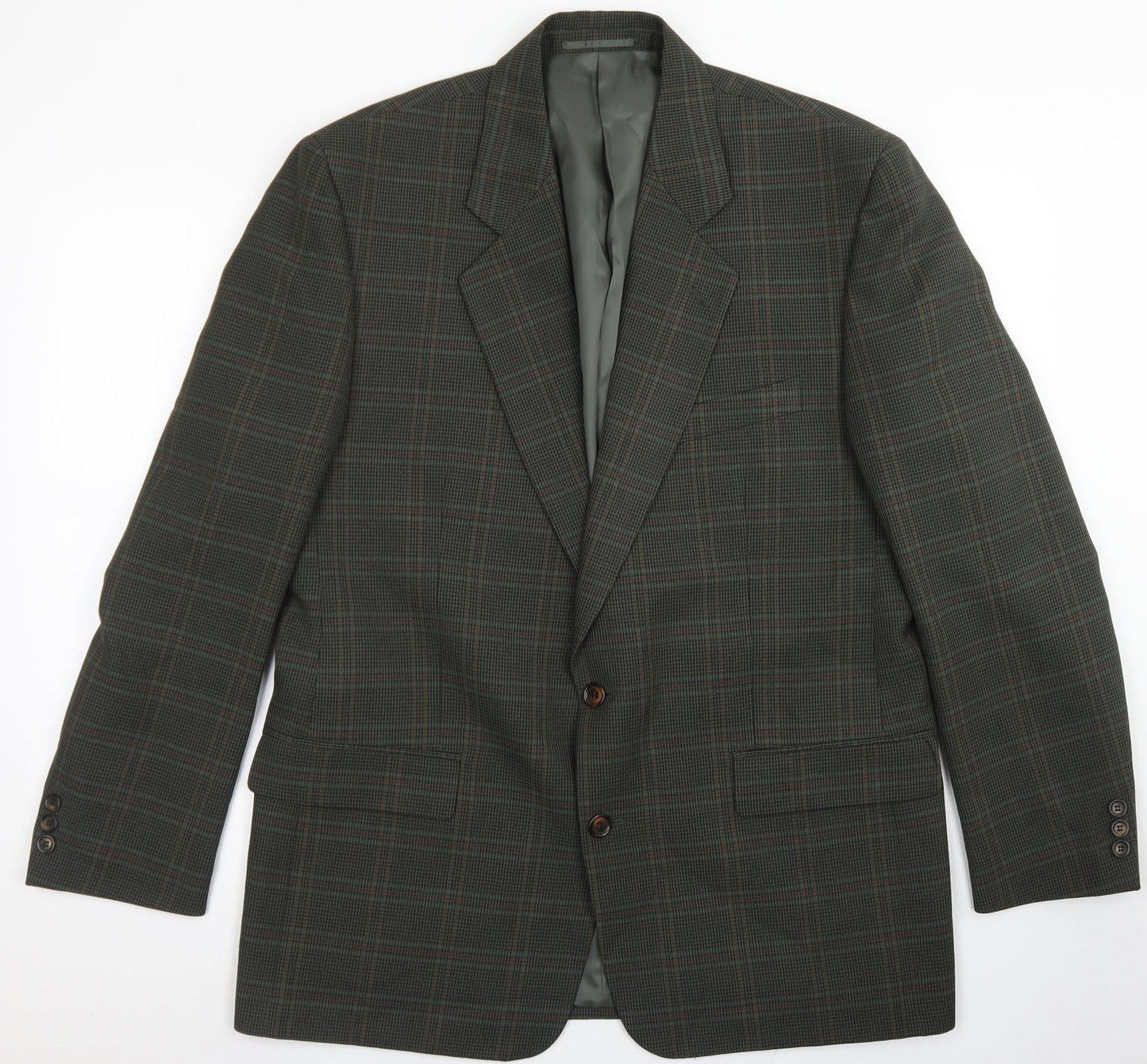 Mens UK Size 42 Berkertex Regular Green Suit Jacket
