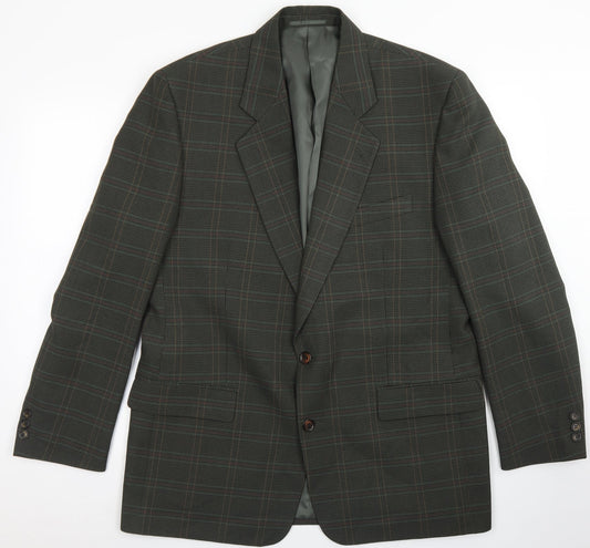 Mens UK Size 42 Berkertex Regular Green Suit Jacket