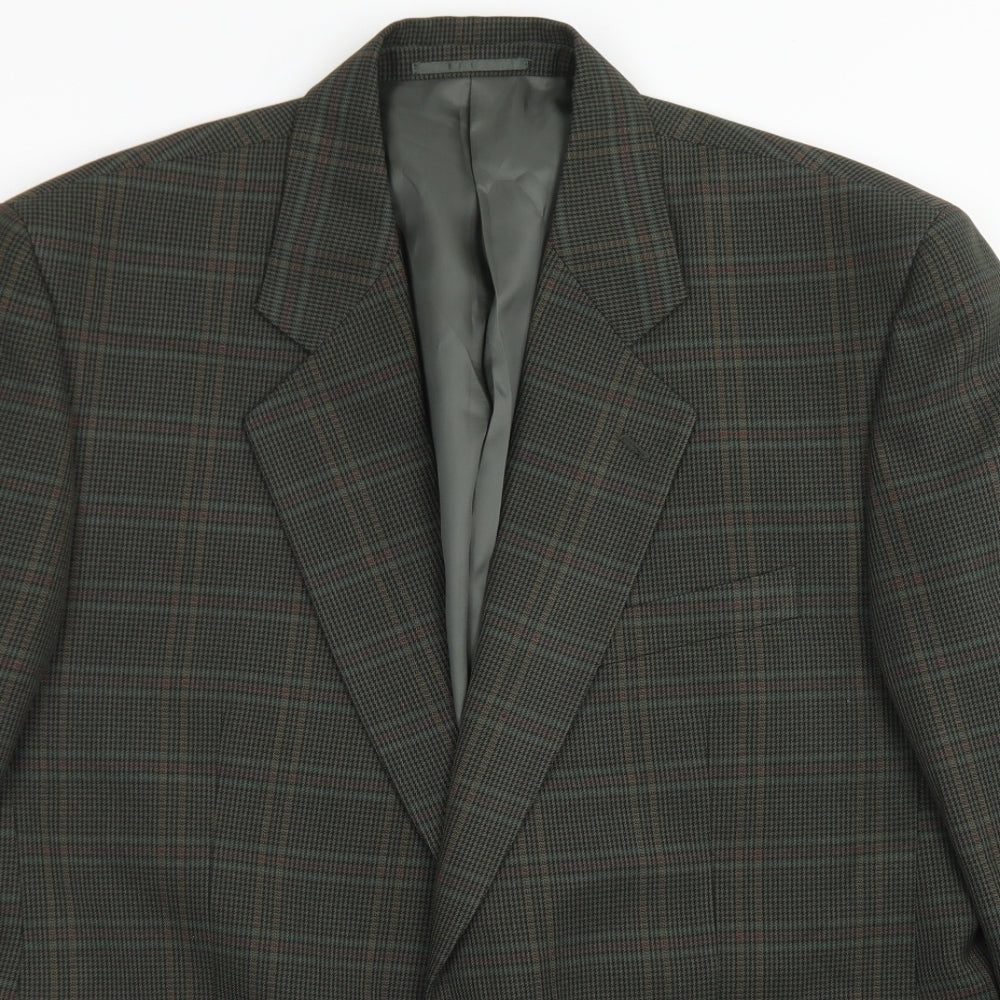 Mens UK Size 42 Berkertex Regular Green Suit Jacket