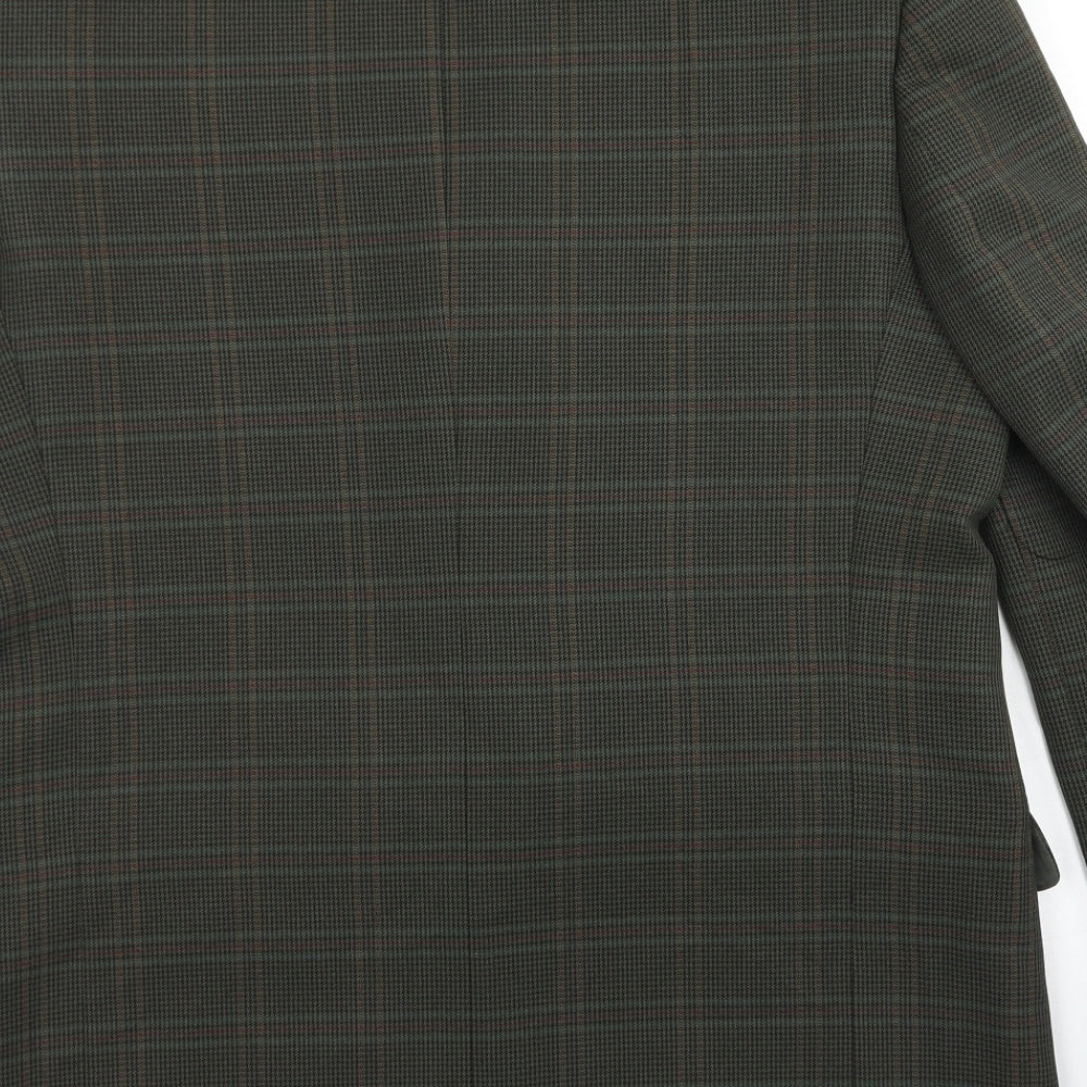Mens UK Size 42 Berkertex Regular Green Suit Jacket