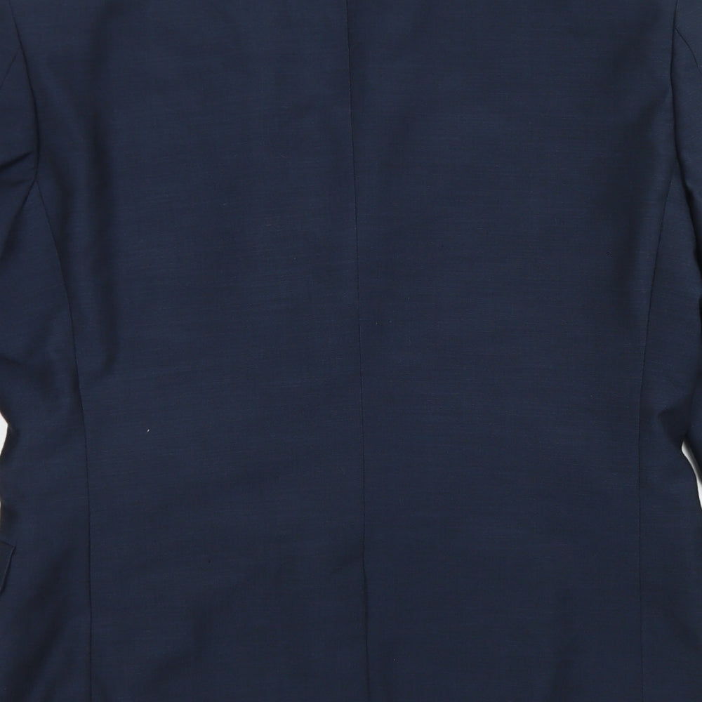 Mens UK Size 38 Cedar Wood State Regular Black Suit Jacket