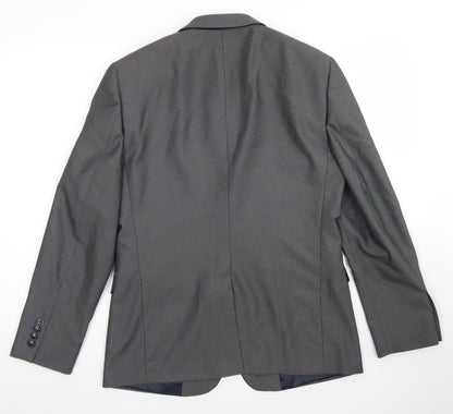 Mens UK Size 38 Burton Regular Grey Suit Jacket